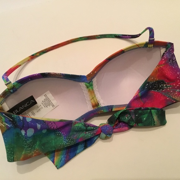 La Blanca multicolor bandeau bikini / mix & match - Picture 4 of 8